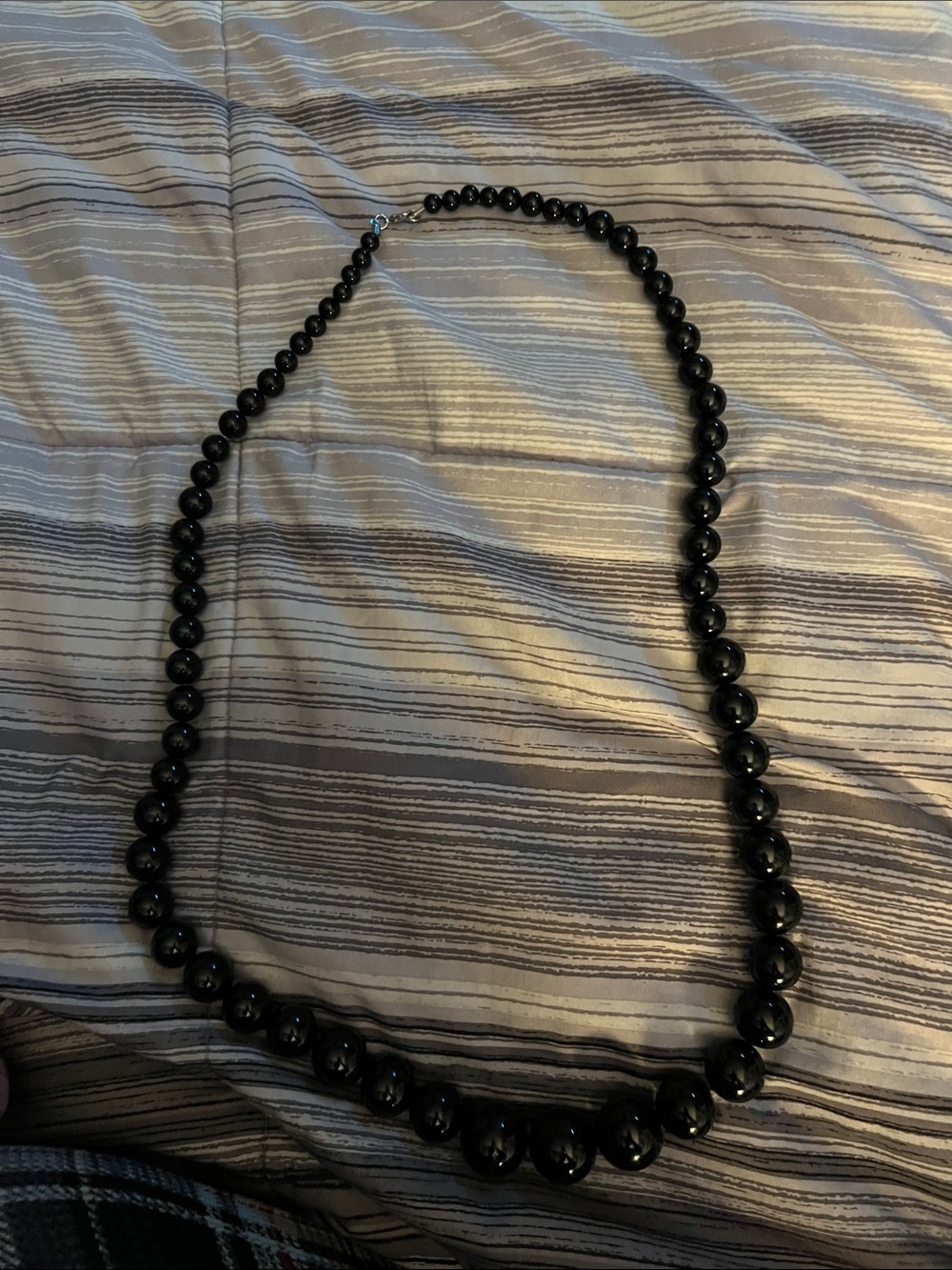 Classic Black Beaded Necklace - Elegant Women’s Jewelry